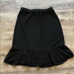 WHBM lightweight black skirt small